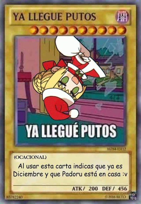 * Otaku susurrando*  Creo que es momento de sacar m&iacute; carta maestra. #padoru https://t.co/daVH93LGBw<a href="/tag/padoru"class="tags"><span>#padoru</span></a>