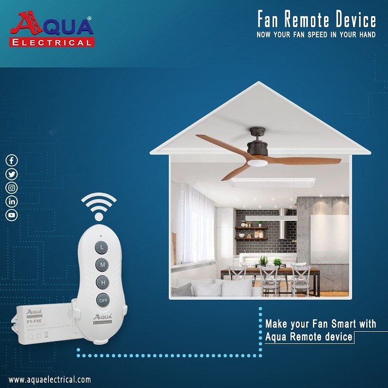 AQUAELECTRICAL's tweet image. Now your Fan speed in your hand

#AquaElectricals #RemoteSwitches #FanController #Convenience #Comfort #Lifestyle #SmartGeneration #SmartLiving 

🛒Shop Now: aquaelectrical.com/product/aqua-f…