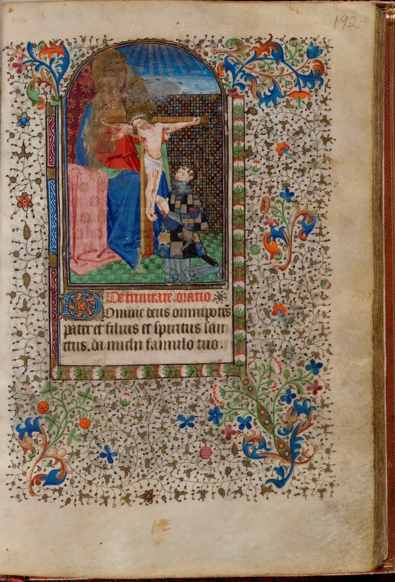 Here is the full page showing Lord Hoo kneeling in front of the Trinity.