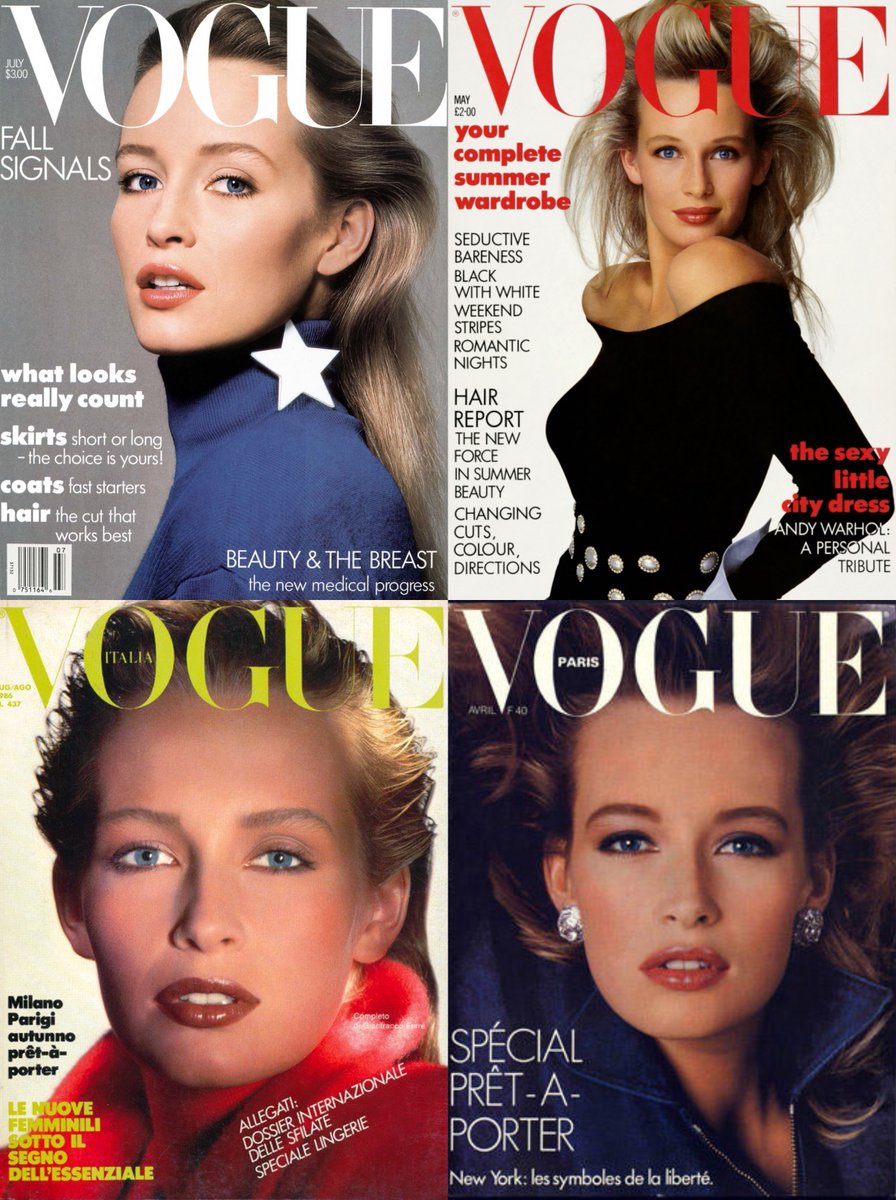 ESTELLE LEFEBUREVogue US July 1986Vogue UK May 1987Vogue Italia July 1986Vogue Paris April 1986