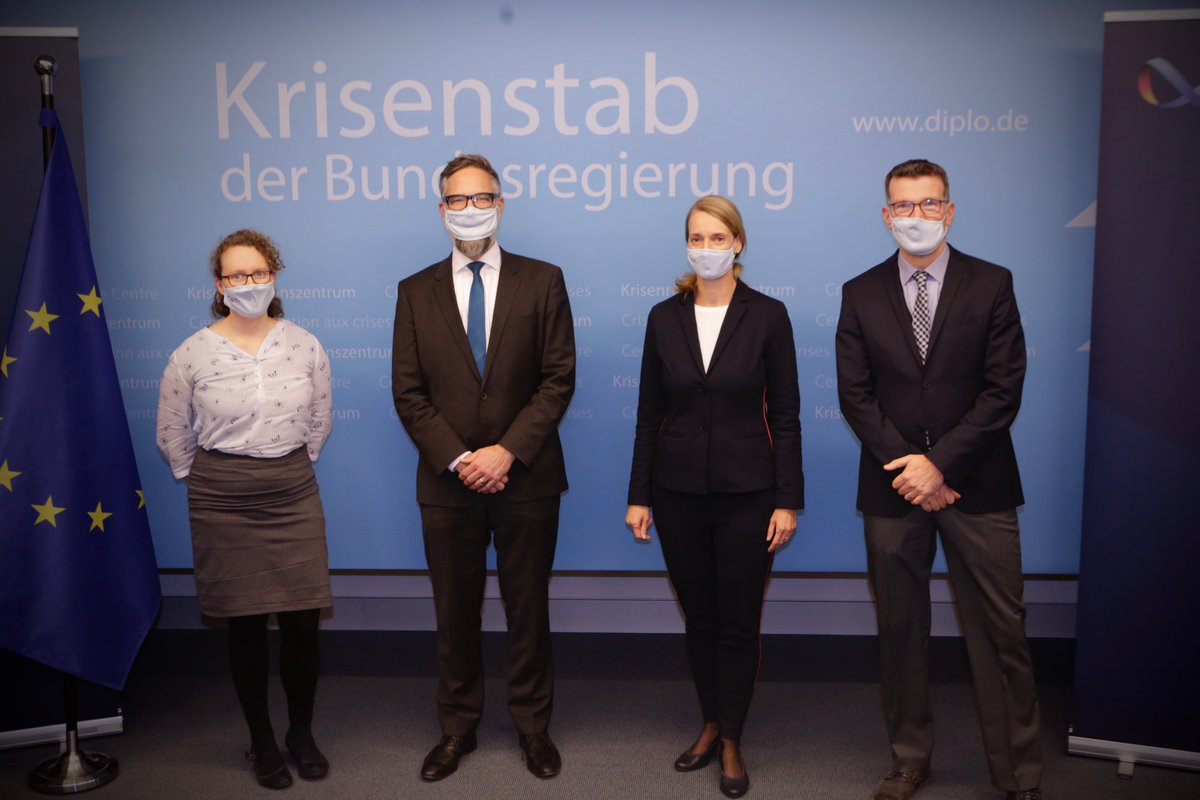 AA_SicherReisen's tweet photo. #EuropeUnited #EU2020DE: Today was our last time chairing the EU Council working party on consular affairs & crisis management.
Together with #EUpartner|s, we took important steps during the🇩🇪 Council Presidency to improve EU #CrisisManagement & protection of EU citizens abroad🇪🇺 https://t.co/zPS7bziLZ0