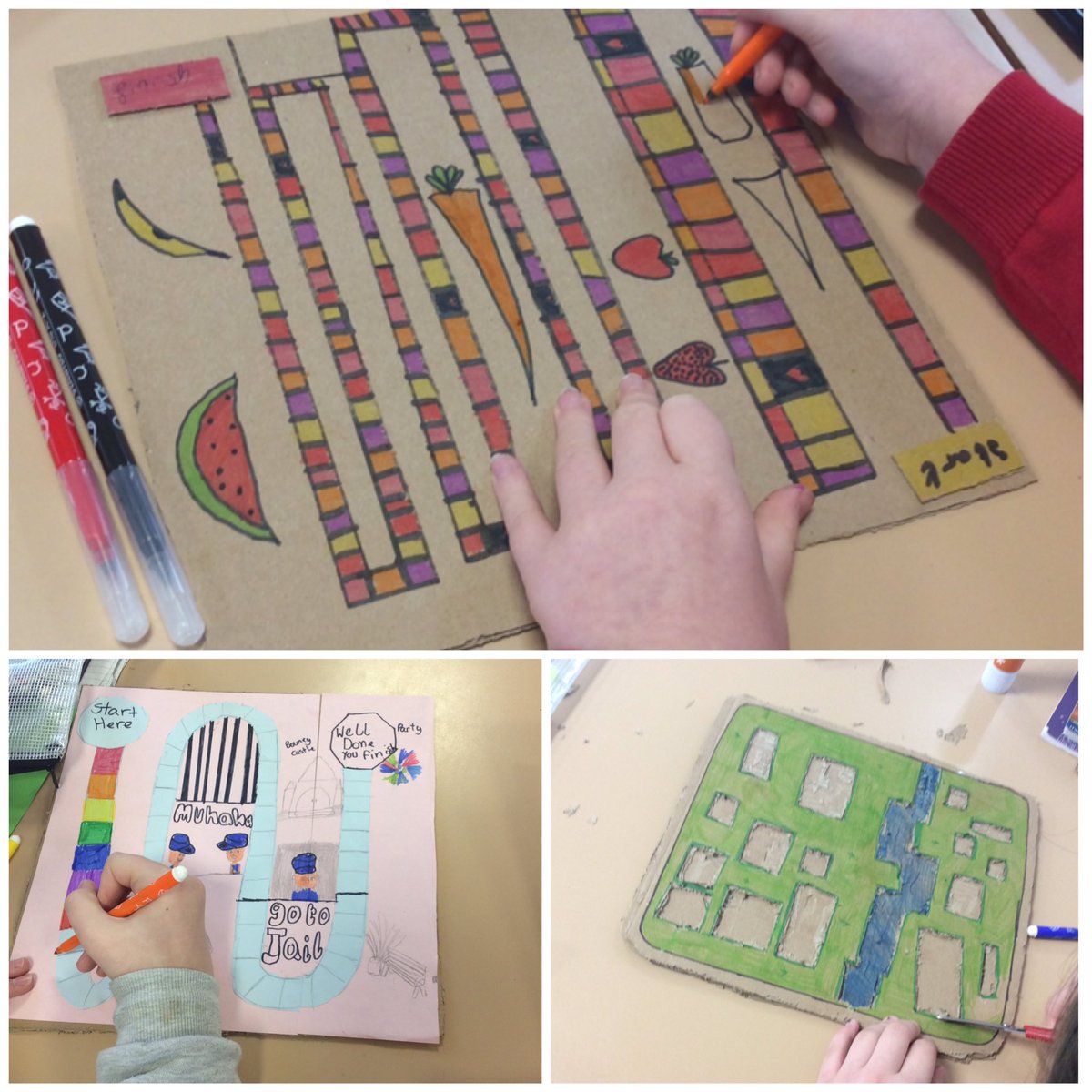 MrsGreggFTPS's tweet photo. A fantastic start to our board game construction in #Year6 Pip Bats today @ForestTownPrSch #designtechnology #designprocesscomplete #adventurous #pride https://t.co/5p28UiOBjv