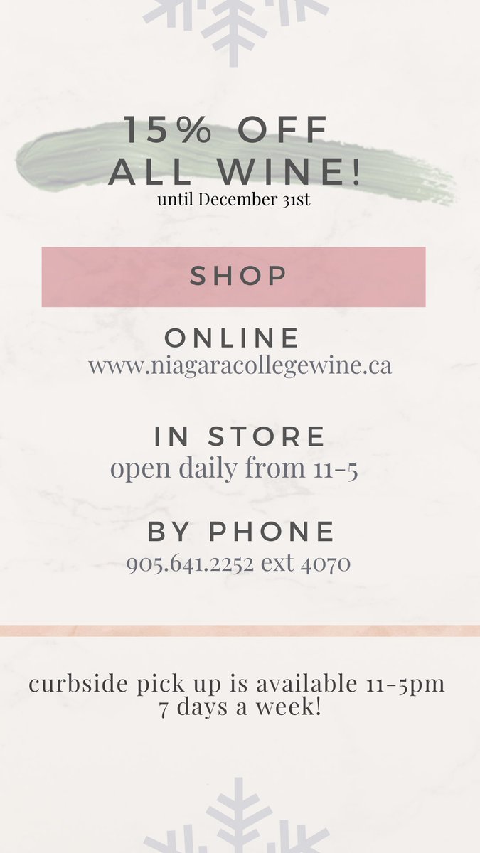 It’s that time of year!  We’re offering 15% off all wine🍷