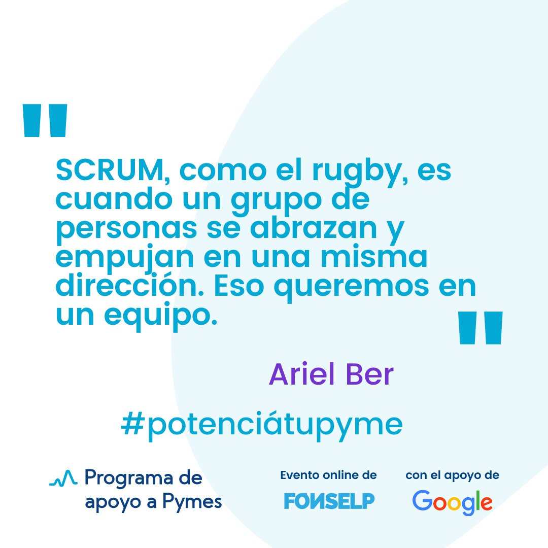 FonselpC's tweet photo. ¿Cómo podemos empujar en una misma dirección? Especialistas como @berariel nos guían en este camino. 

Sumate a los talleres y charlas de #PotenciaTuPyMe, solo por hoy! en https://t.co/lFqu3ajjb4 https://t.co/767iOQonXY
