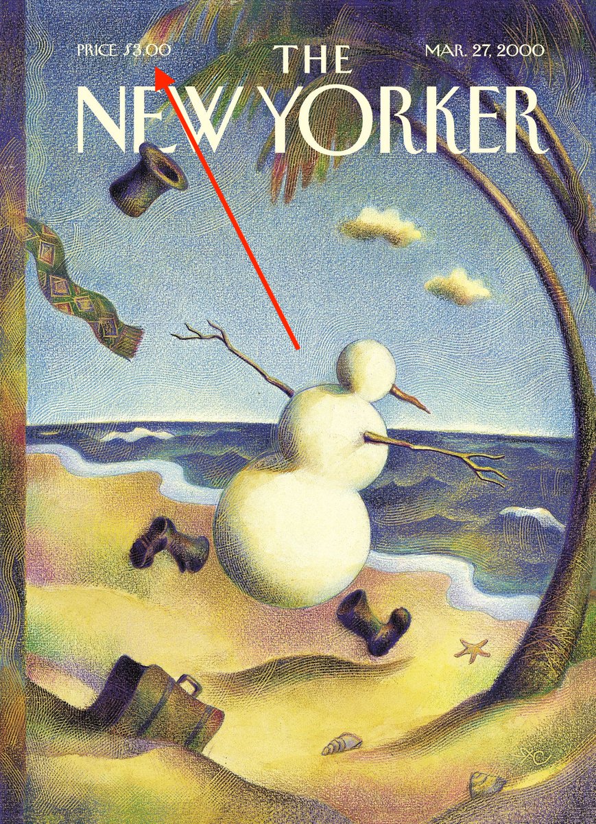 _benkaufman's tweet image. Saw the last New Yorker issue’s cover and got curious.

Conclusion: official inflation statistics are BS