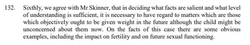 The judges agreed with our barrister. There are other points throughout the judgment where we can see the influence of our intervention and we couldn't have asked for a better barrister to represent us. Thank you  @Paul___Skinner.
