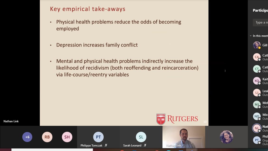 gillybuck's tweet photo. @Nate_Link presenting interesting findings on links between health and crime/desistance to #Prisons, health and societies group #safesoc https://t.co/y6OFsoiKo9 https://t.co/n1WvuMUJW5
