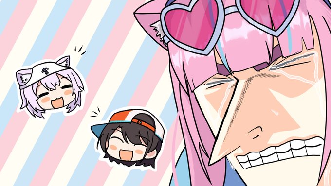 ⚓️「…白い」
?「ありがとうございます!」
?「ありがとうございます!」

#あくあーと #絵かゆ #プロテインザスバル 