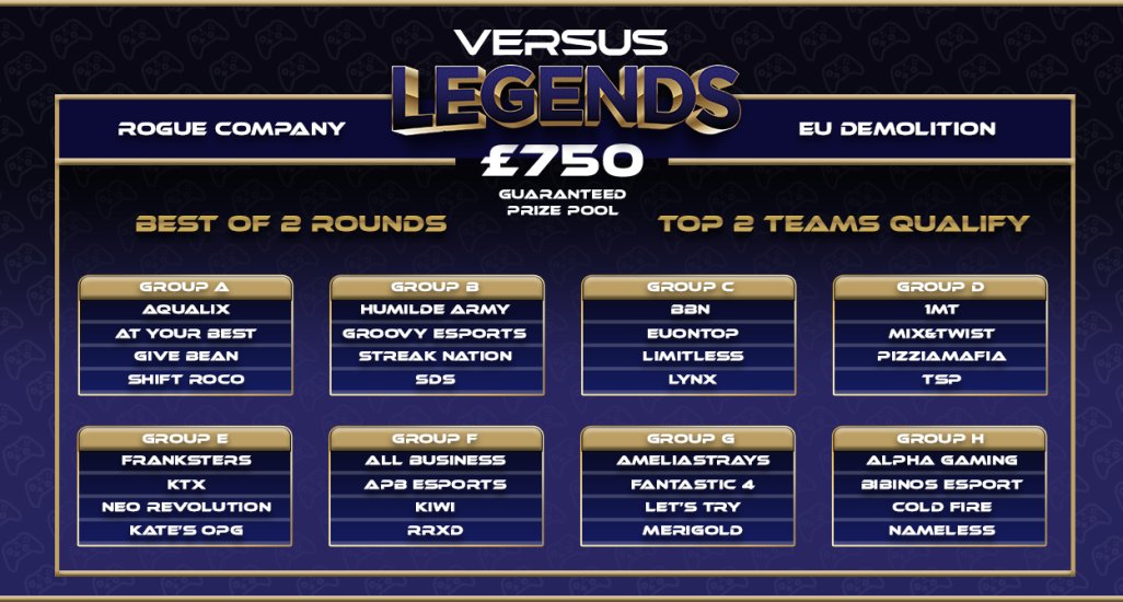 AeroTVx's tweet photo. OHHH BABY!! Friday 4th Dec ยฃ750 Prize Pool! Group A lets go!
@AllMostGaming
@DatGuyPara
@IamKrazyOne
@aqualixrogue
@AqualixEsports
#RoCo #RogueCompany #EUCUP #AQLX https://t.co/80uCBUIDRC