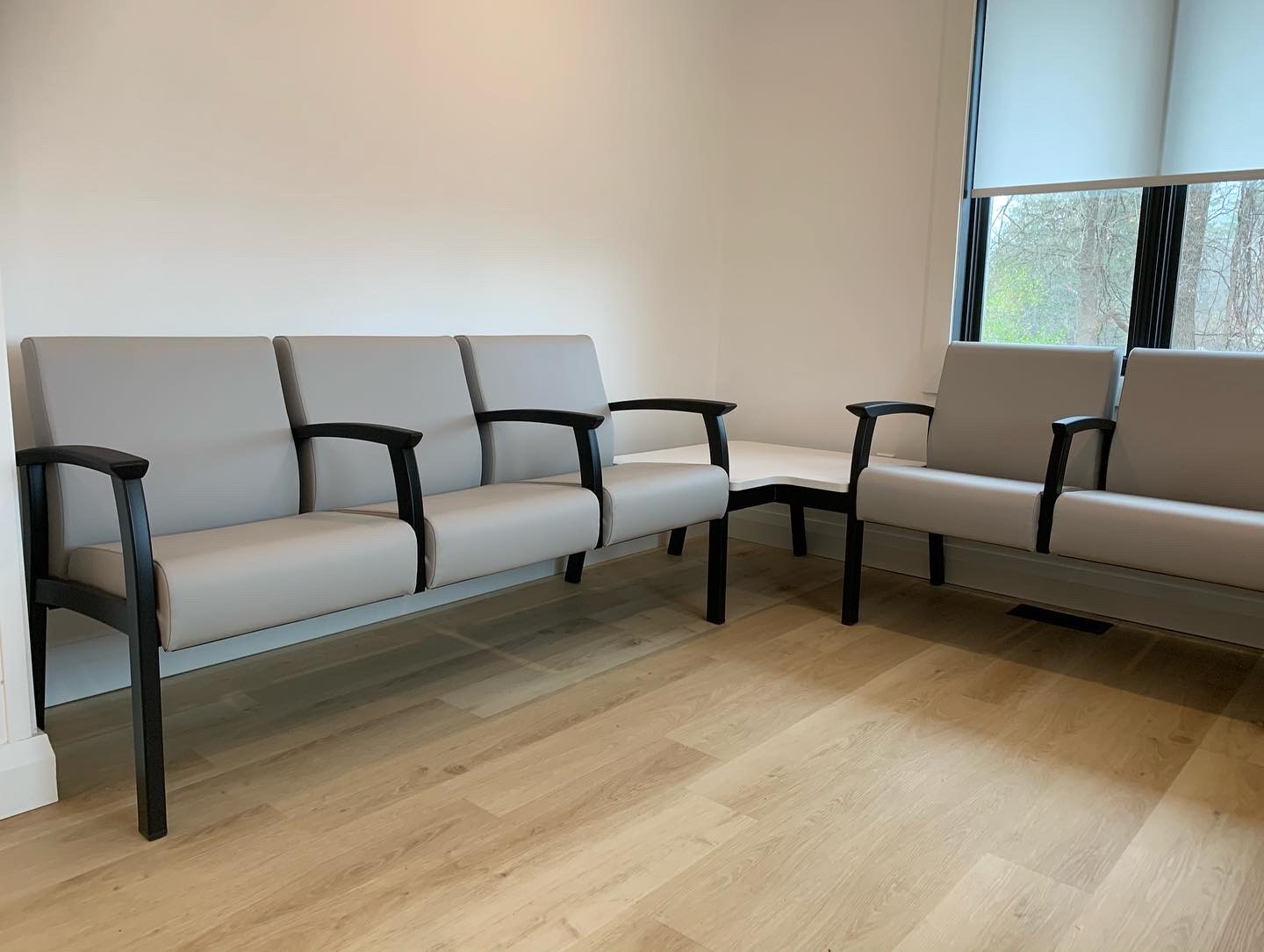 Ldi Interiors On Twitter Another Beautiful Install At This Medical Office In Collingwood Ontario Featuring Our California Dovetail Material On Global Furniture Group S Primacare Ht Healthcaredesign Bleachcleanable Infectioncontrol Pvcfree