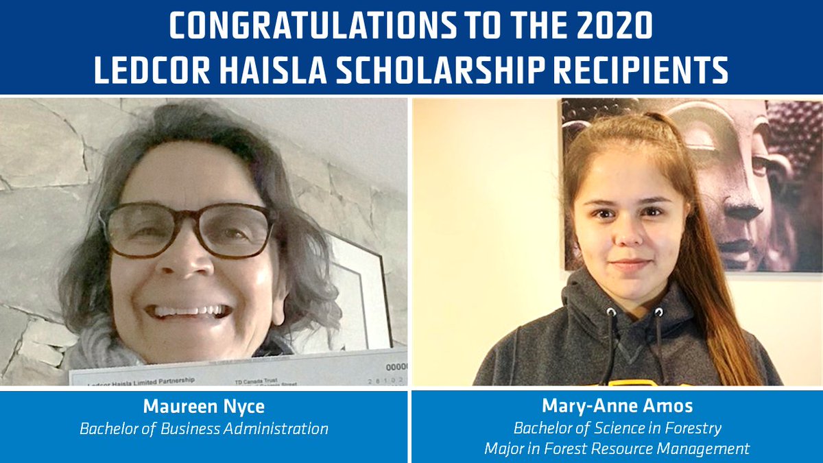 Congratulations to the 2020 Ledcor @Haisla_Nation #Scholarship recipients: Maureen and Mary-Anne!