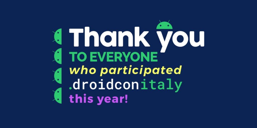 Droidconit's tweet image. To everyone who asked questions, tweeted about their involvement, connected on the platform: THANK YOU for your involvement in droidcon Italy 2020, it was amazing to have you with us!

#droidconit #Android4Everyone