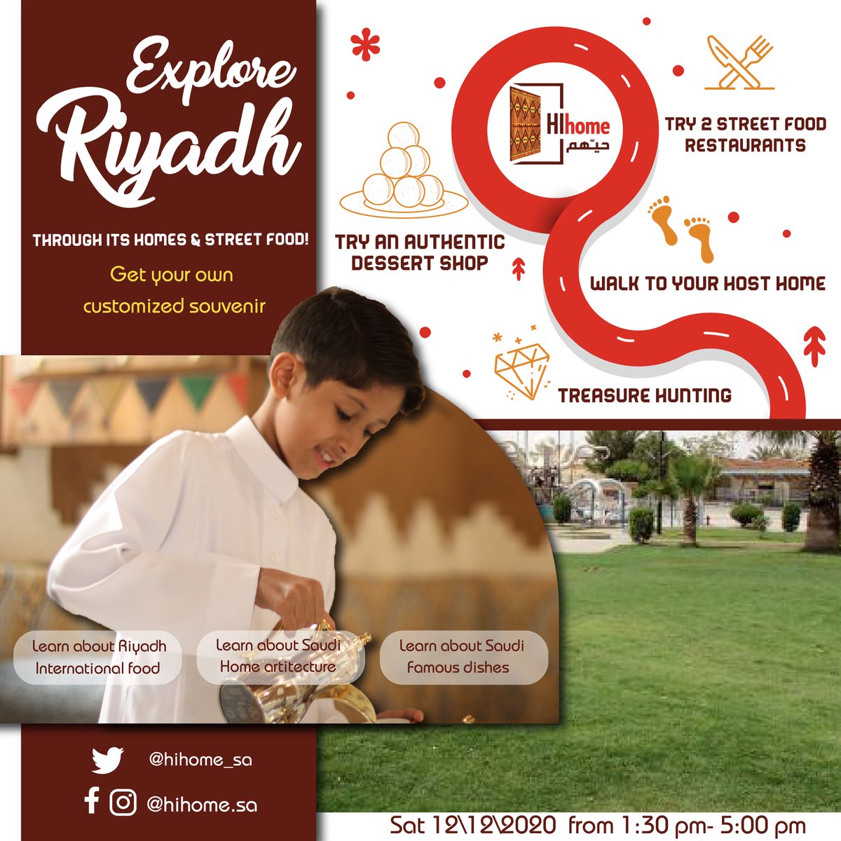 Hihome_sa's tweet photo. Now explore #Riyadh through its home &amp; street food in our food tasting experience.. 
For booking direct us or click the link below

https://t.co/tM0iiaUTPk

 #walking_tours #tasting_tours https://t.co/mWEki8c9V3
