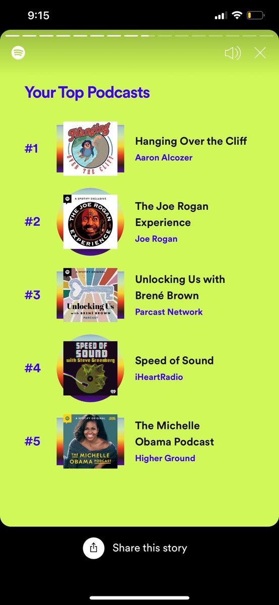 0xMrBadLuck_'s tweet photo. Apparently Taylor Swift and @HOTCpod are my top listens! Y’all go give hanging over the cliff a listen, and get ready for season 3 and listen for my episode!😜 https://t.co/4rS8xCgd0y