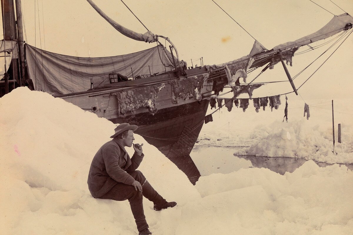 Nansen's  #Polar voyage (1893-6) took him farther North than any human had ever previously travelled, although they didn't reach the North Pole. The specially-designed  #Fram served as an oceanographic-meteorological-biological laboratory /6