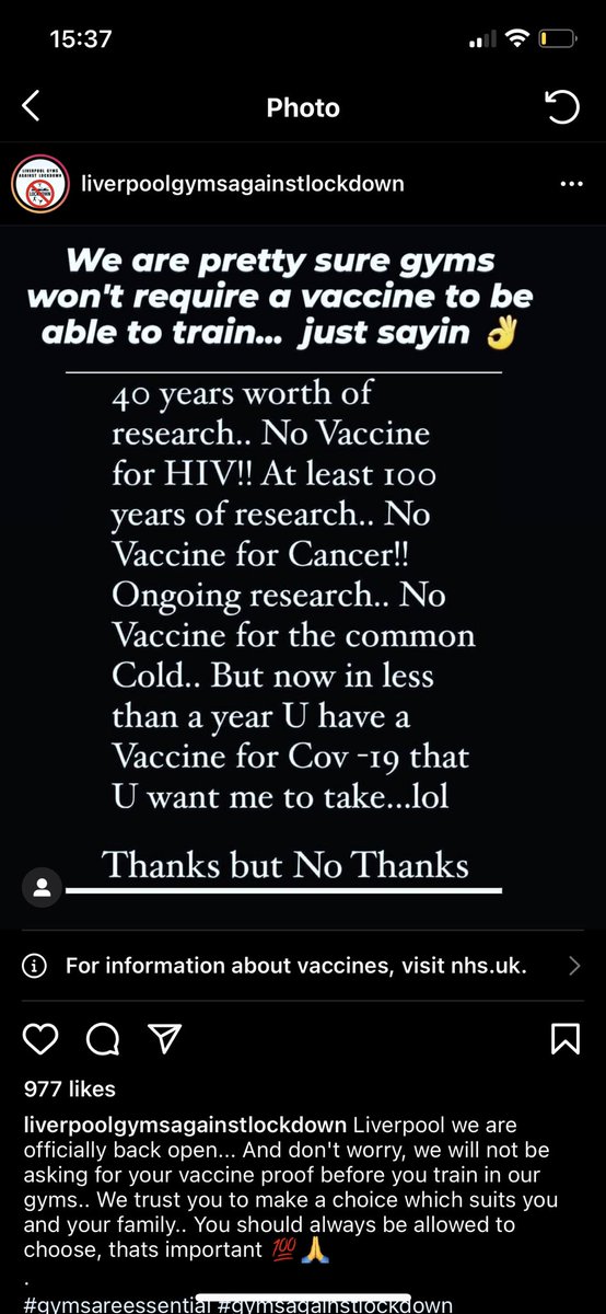 You have to laugh when the anti vax lot think they’ve got you on the ropes when they compare finding a vaccine for Covid to cancer & HIV. Absolute fkn idiots