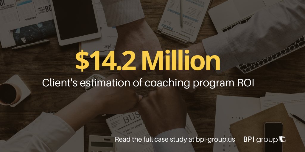 BPIgroup's tweet image. Successful teams require aligned, forward-looking leaders at the helm. Check out our latest case study to learn how six months of #leadership optimization and #coaching delivered $14.2 million dollars of ROI for a large healthcare insurance subsidiary: ow.ly/WCYB50CADu1