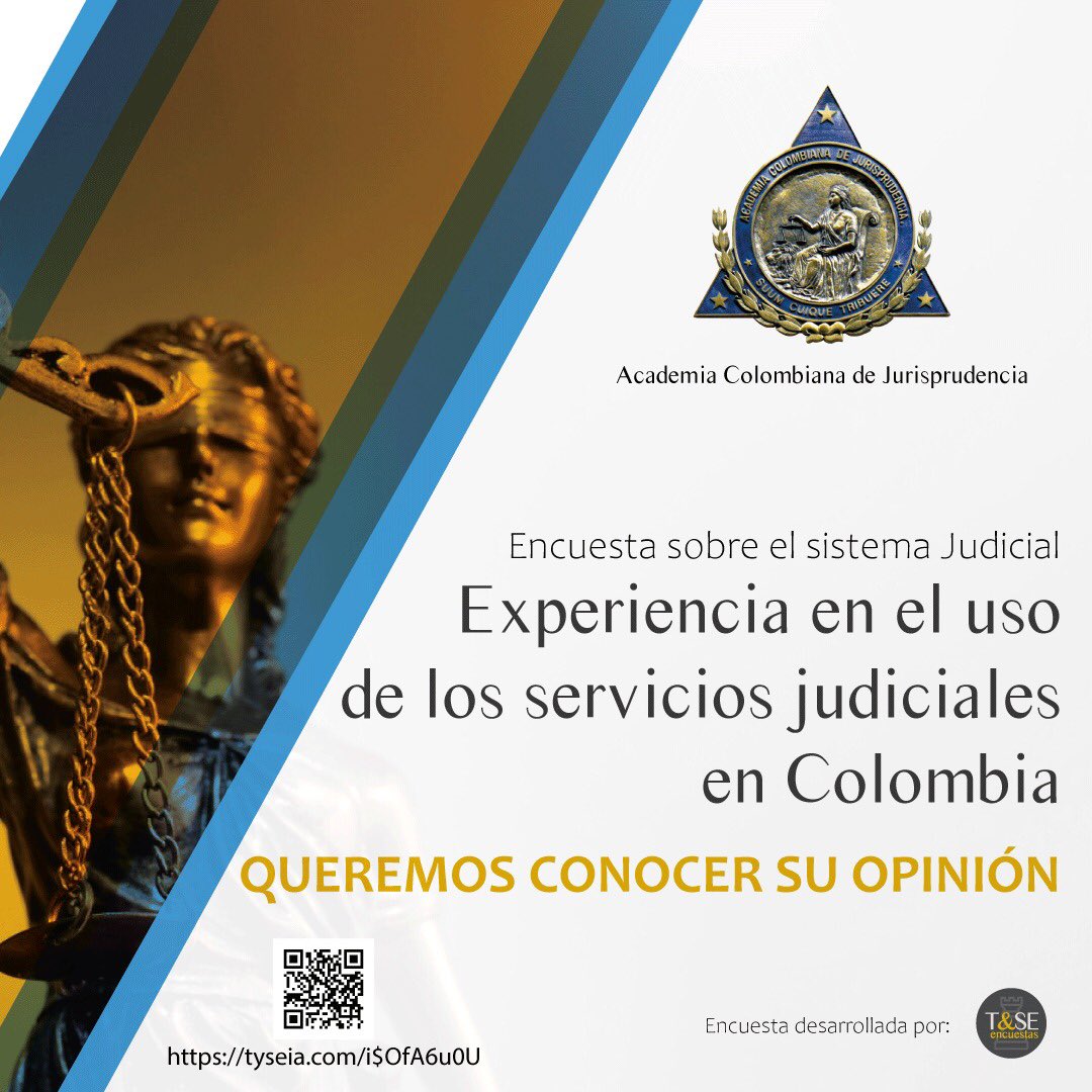 #encuesta ¿Cómo fue su experiencia en el uso de los servicios judiciales en Colombia? Opine en este link: tyseia.com/i$OfA6u0U
.
 #Encuesta #Justicia #serviciojudicial #colombia
