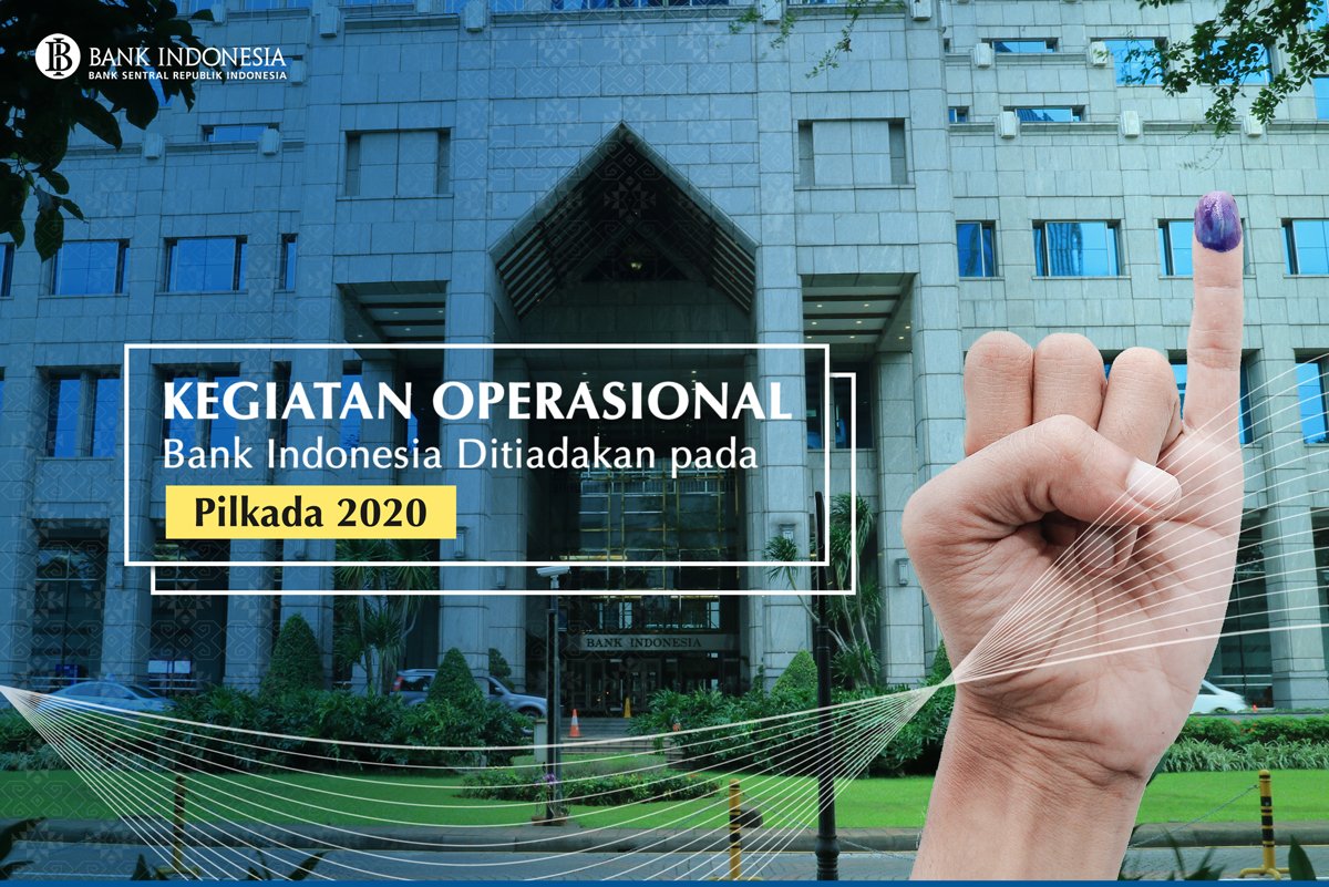 bank_indonesia's tweet photo. #SobatRupiah, sehubungan dgn Keputusan Presiden Republik Indonesia No.22 Tahun 2020, tentang Hari Pemungutan Suara Kepala Daerah Tahun 2020 yg ditetapkan sebagai Hari Libur Nasional, BI meniadakan kegiatan operasional pada 9 Desember 2020. #BInfo 

Simak👉🏼 https://t.co/zNrPqZfj6w https://t.co/dDtraS4GJz
