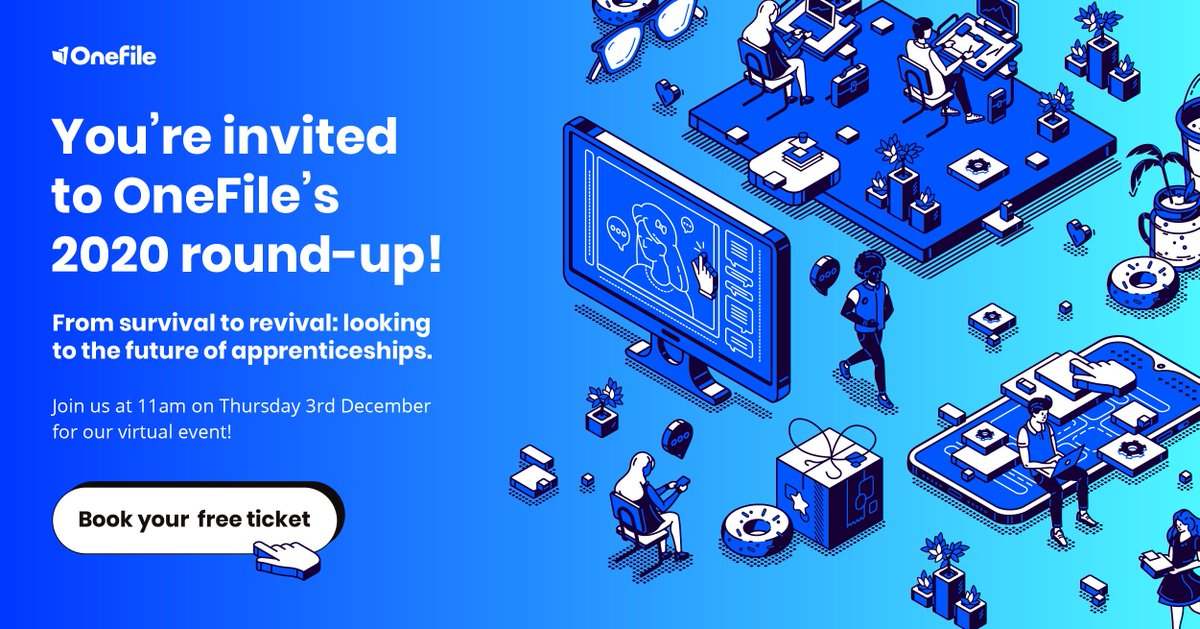 OnefileUK's tweet photo. Are you joining us tomorrow? 🤹🏼‍♂️

We're hosting our 1st EVER virtual conference: OneFile's 2020 round-up! From survival to revival: looking to the future of apprenticeships 💥

When: 🕚 11am
Where:📍 Zoom

It's set to be a good one! https://t.co/HC4JQVEbLR | #OneFile2020roundup https://t.co/LNGY5wlDRb
