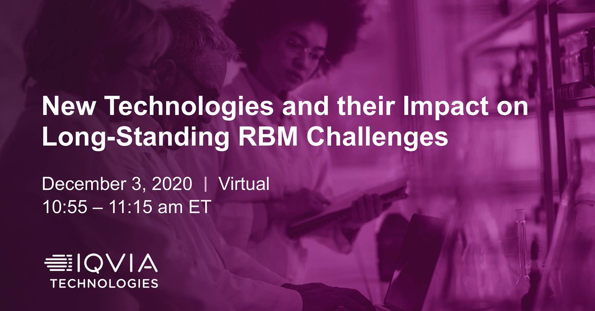 IQVIA_global's tweet photo. #ClinicalTech is playing pivotal role in successfully managing decentralized #trials during these challenging times. See how #RBQM solutions are making remote trials feasible, effective, and efficient. Use #IQVIATech VIP code IQV200RBQM for $200 discount! https://t.co/TcaiM4MBKn https://t.co/X4ebmOxw32