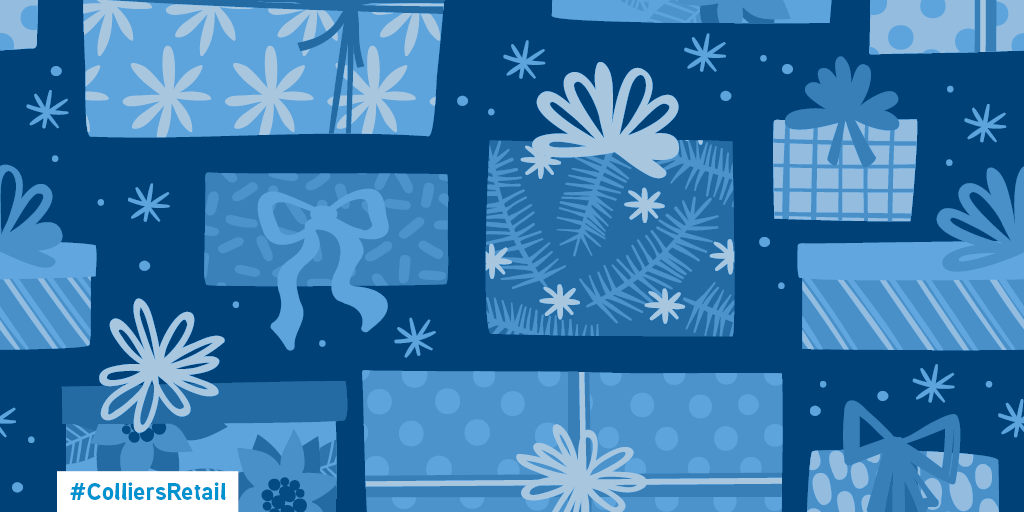 Colliers's tweet photo. The holidays are fast-approaching and with it the daunting task of gift-buying. Colliers 2020 #retail trends and #holidayshopping guide is available on our #KnowledgeLeader: https://t.co/eiSlTkJuYG #ColliersRetail https://t.co/PWe3rB5ALN