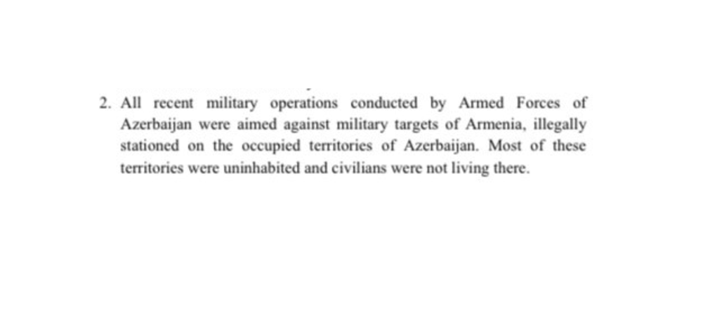Claim #2: Azerbaijan only attacked military targets. Apparently according to AZ officials, churches, maternity hospitals, kindergardens, residential houses that were shelled and bombed were all military targets! 