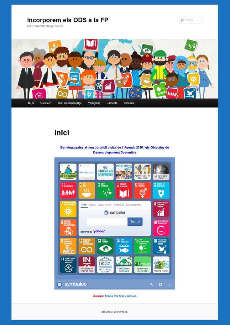 implicatproject's tweet image. Diari d’aprenentatge docent per treballar els ODS a l’aula. S’adreça a l’alumnat de 2on de SMX
Autora: Maria del Mar Lluelles Perera
blocs.xtec.cat/.../12/02/inco…
#Implicat #Agenda2030 #LaCartadelaTerra #ODS #Diaridaprenentatge #FP #2onSMX #Aplicacionsweb #Gestordecontinguts #Wordpress