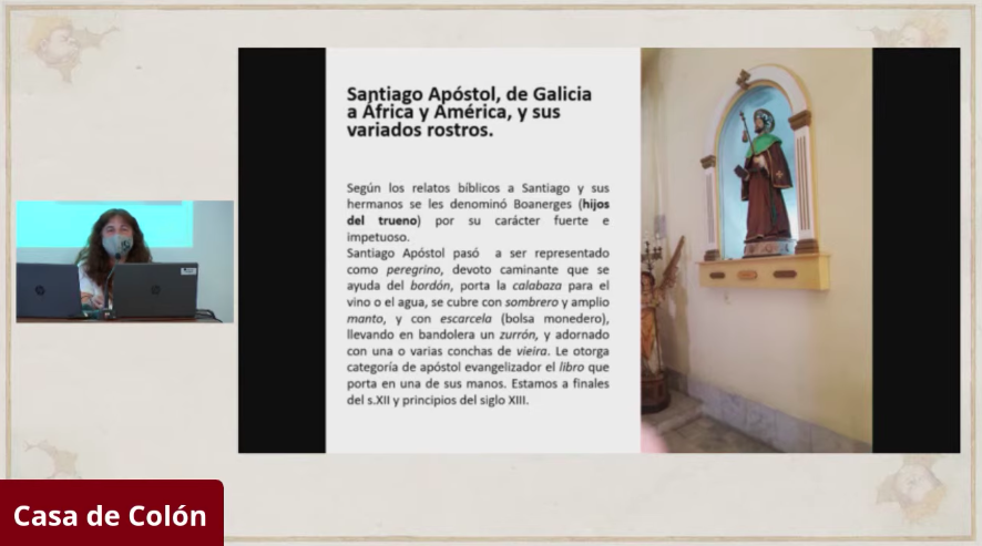casadecolon's tweet photo. "Los variados rostros de Santiago Apóstol: de la
espada a la forja", es la comunicación que abre la tarde en el #Aula3.
Santiago Apóstol pasa en el imaginario popular, de conquistador a peregrino, cuando viaje desde la Península Ibérica a Sudamérica. https://t.co/IX9VVqjYWh