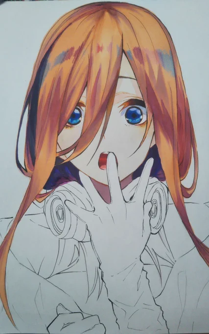 明日テストなのに何やってるんやろ…(このイラスト描くの2回目) 