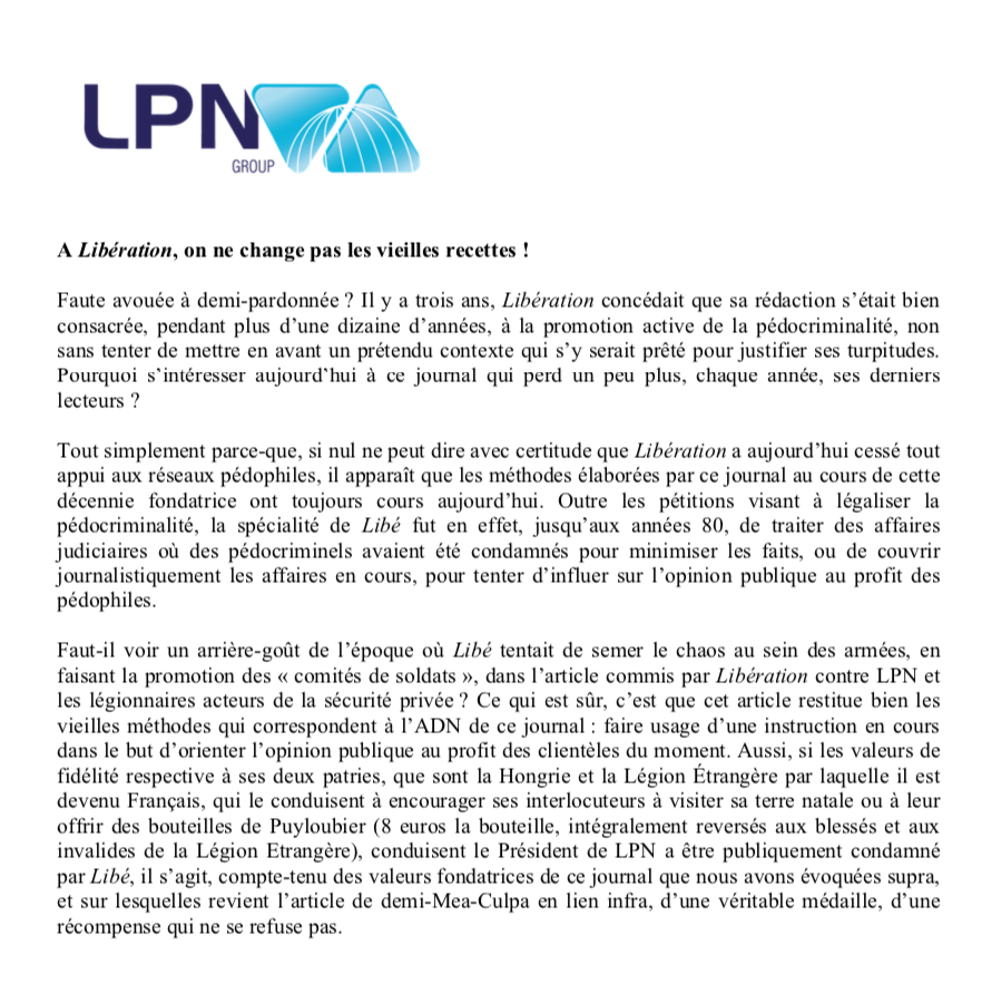 Notre réponse à <a href="/libe/">Libération</a>, qui semble s'intéresser à nous. #lpngroup