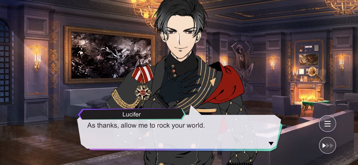 the end of his "Lucifer the Demon of Rock" Devilgram