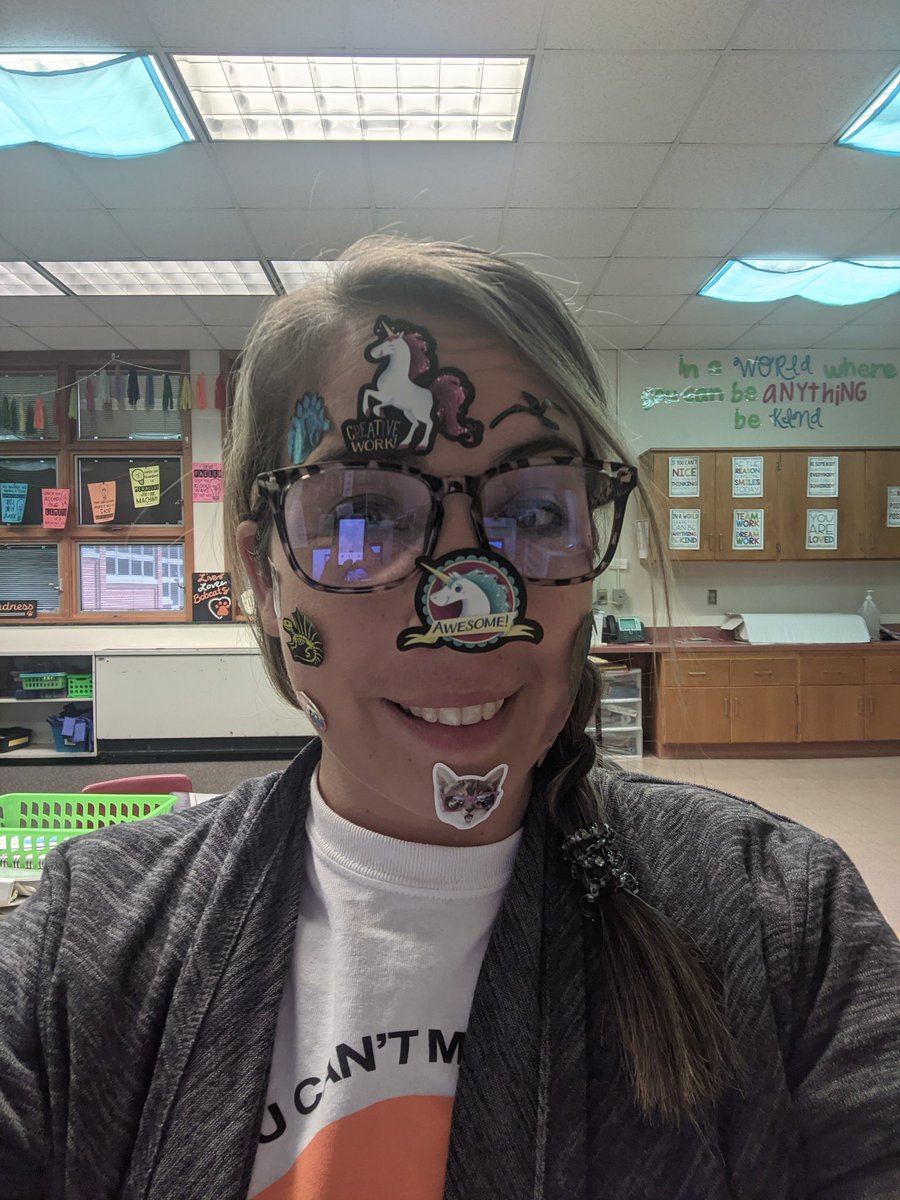 DavisN206's tweet photo. How do you make sure your level of engagement is high while virtual teaching suffixes first graders?
Try the sticker challenge! They scored 11/11 right today as we reviewed suffixes! #firstgradebca https://t.co/rYqnCf3Bkd