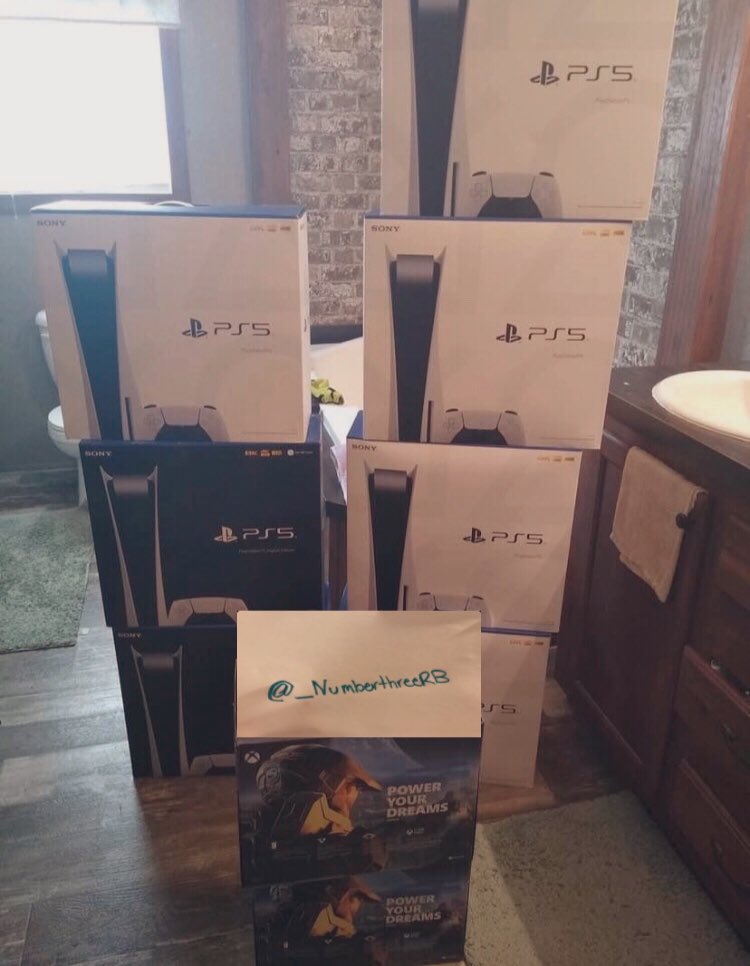 Who missed out on Black Friday &amp; Cyber Monday ?? $350 each !!! Now is your chance to get a Ps5 so don’t miss out on this opportunity.