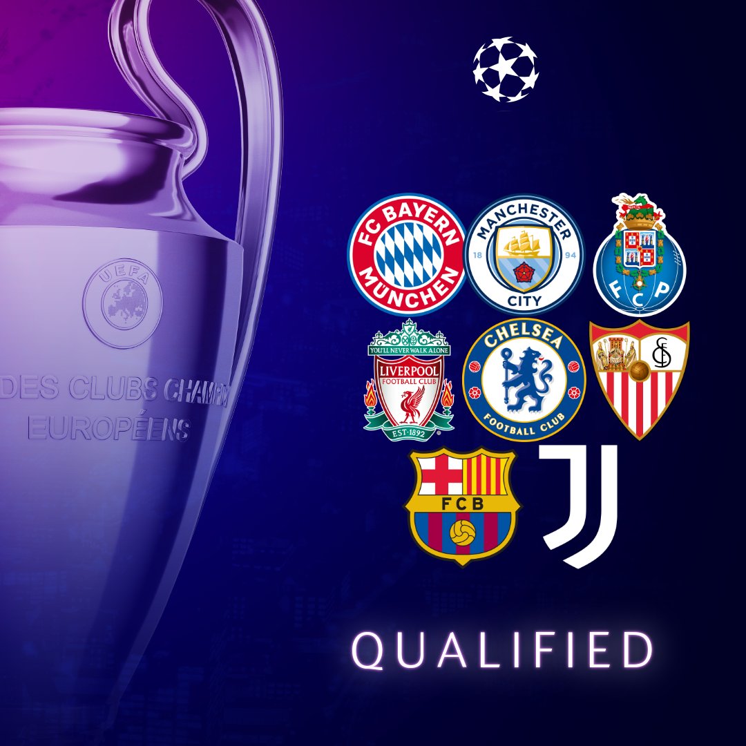 IvaNFCPortO's tweet photo. 🤩 Команды, которые уже отобрались в 1/8 финала Лиги чемпионов УЕФА
#FCPorto #FCPMCFC #UCL #NaçãoPorto https://t.co/pvtpcgr16V