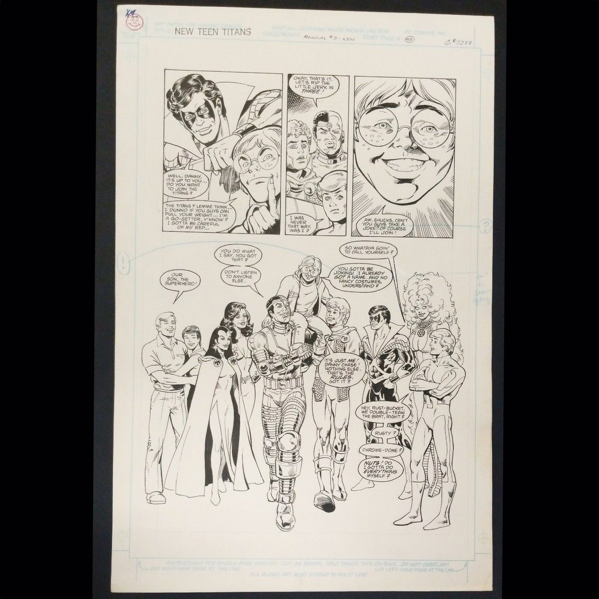 GDComics's tweet photo. New Teen Titans Annual #3 p.43 ORIGINAL ART! Mike Collins, Romeo Tanghal 1987 DC Comics
https://t.co/KWFsOd4kEU
#newteentitans #teentitans #originalcomicart #mikecollins #romeotanghal #dccomics #raven #cyborg #nightwing #starfire #dannychase #wondergirl #phantasm #gdcomics https://t.co/Wy6CGeR9x8