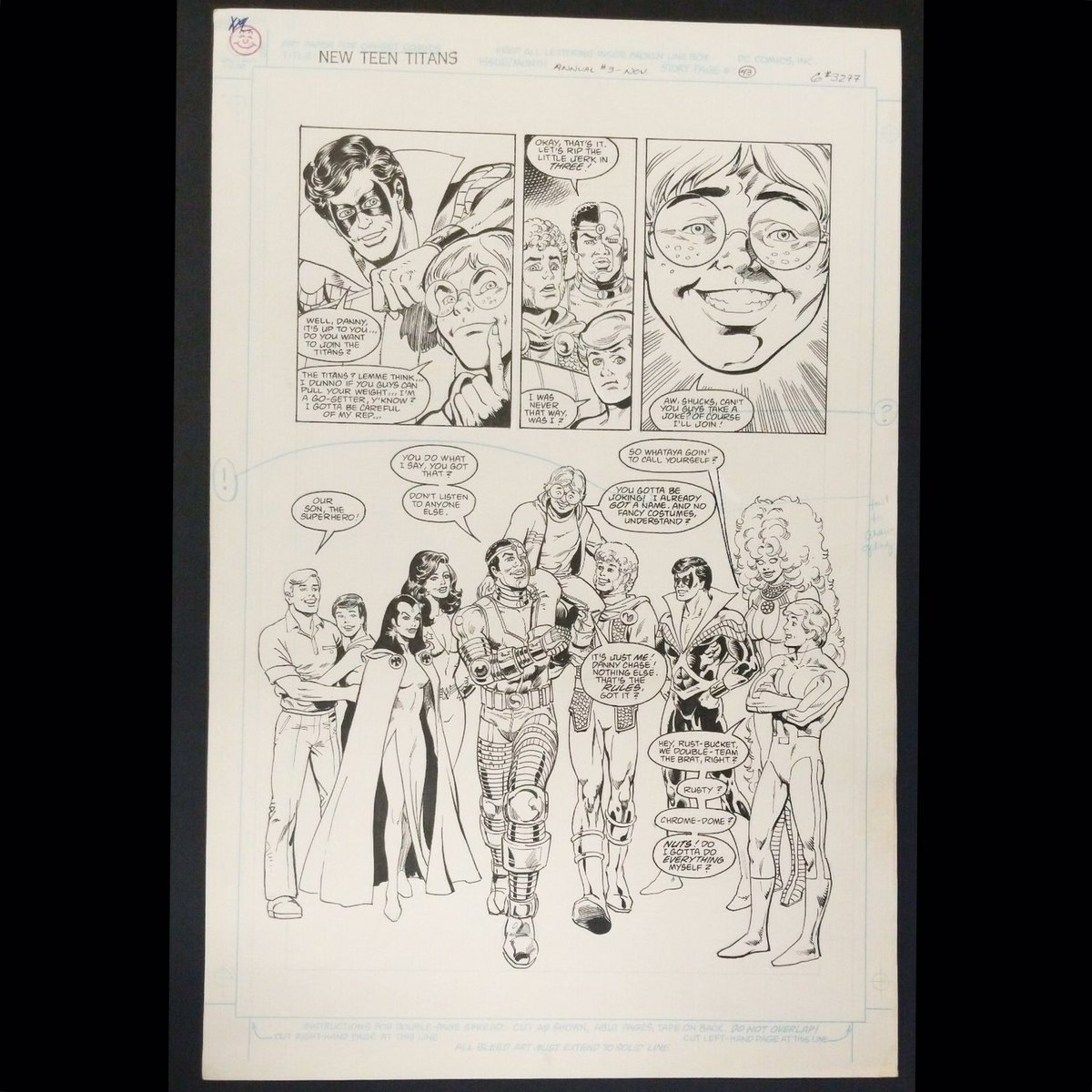 New Teen Titans Annual #3 p.43 ORIGINAL ART! Mike Collins, Romeo Tanghal 1987 DC Comics

ebay.com/itm/3532960369…

#newteentitans #teentitans #originalcomicart #mikecollins #romeotanghal #dccomics #raven #cyborg #nightwing #starfire #dannychase #wondergirl #phantasm #gdcomics