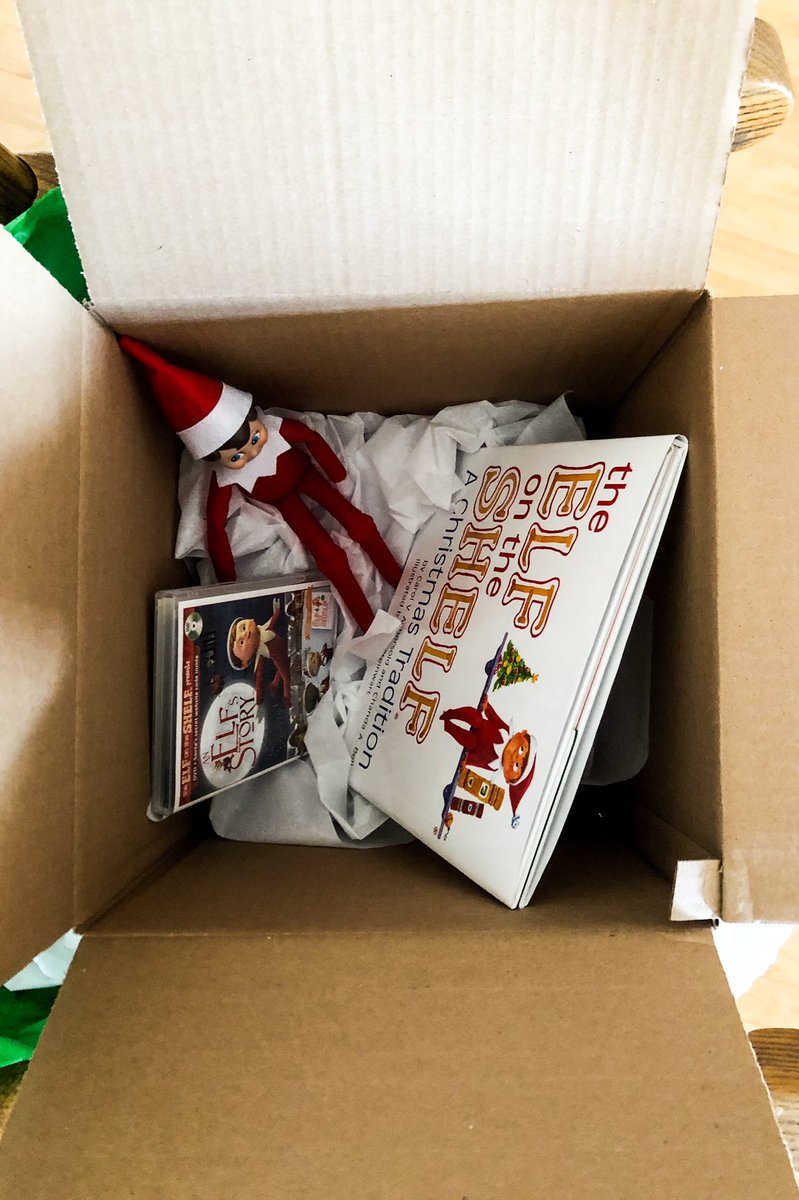 fdk122's tweet photo. It’s that time of year again! Our class was SO excited to notice a special delivery to @sttimothy3 all the way from the North Pole! After making a graph from our guesses of what was in the box, we opened it to find our classroom elf! Welcome back Sparkles! https://t.co/hG0Y98V3WN