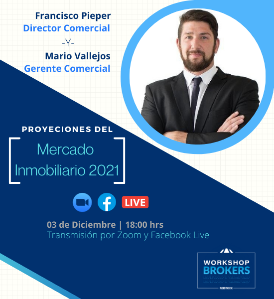 reistock's tweet photo. Proyeccciones del Mercado Inmobiliario 2021 con nuestro Director Comercial Francisco Pieper y Gerente Comercial Mario Vallejos. 

Transmisión facebook Live desde las 18:00 horas 

Inscríbete en el link de la Bío https://t.co/AgyyQLXws5