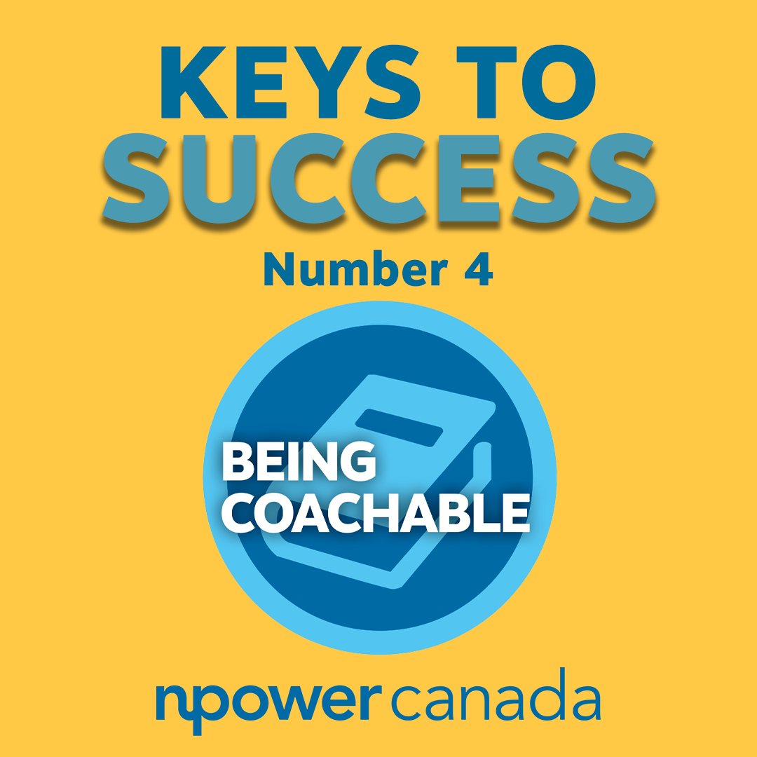 NPowerCanada's tweet image. Being coachable means you are open to feedback and criticism from peers, mentors and those who can share their knowledge with you. Being open to this coaching allows you to listen, learn and grow! Look for these opportunities to enhance your learning experiences! 
#keyfactor