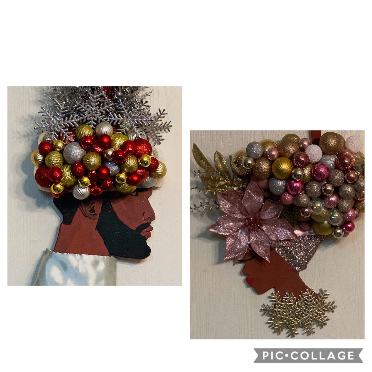 txwreathdiva2's tweet photo. Excited to share this item from my shop: Mr. and Mrs. Black Santa #etsy #christmas #blacksantaclaus #afrowreath https://t.co/MdtBwp00F9 https://t.co/nllgu2yFn8
