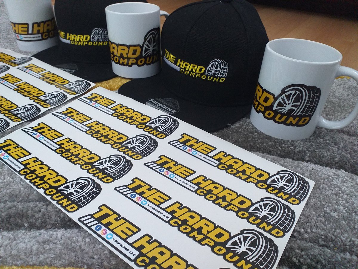 TheHardCompound's tweet photo. *Merch*
We have the THC stickers for your car, bike or laptop... caps & mugs for sale - profits go in the "helping young drivers & riders" pot.
Help us to help top young talent!
Stickers £2.00
Caps: £10.99
Mugs: £8.99
Comment / message us if you're interested.
#HelpThemEarly https://t.co/JBGzaqktpq