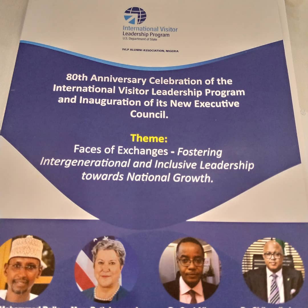 OgoloDickson's tweet photo. 80th Anniversary Celebration of the US International Visitor Leadership Program (IVLP) and the Inauguration of the New Exco today
Theme: #FacesofExchanges- Fostering Intergenerational & Inclusive Leadership towards National Growth @ivlpnigeria @USinNigeria @awwdinigeria https://t.co/DGLQol6R7y