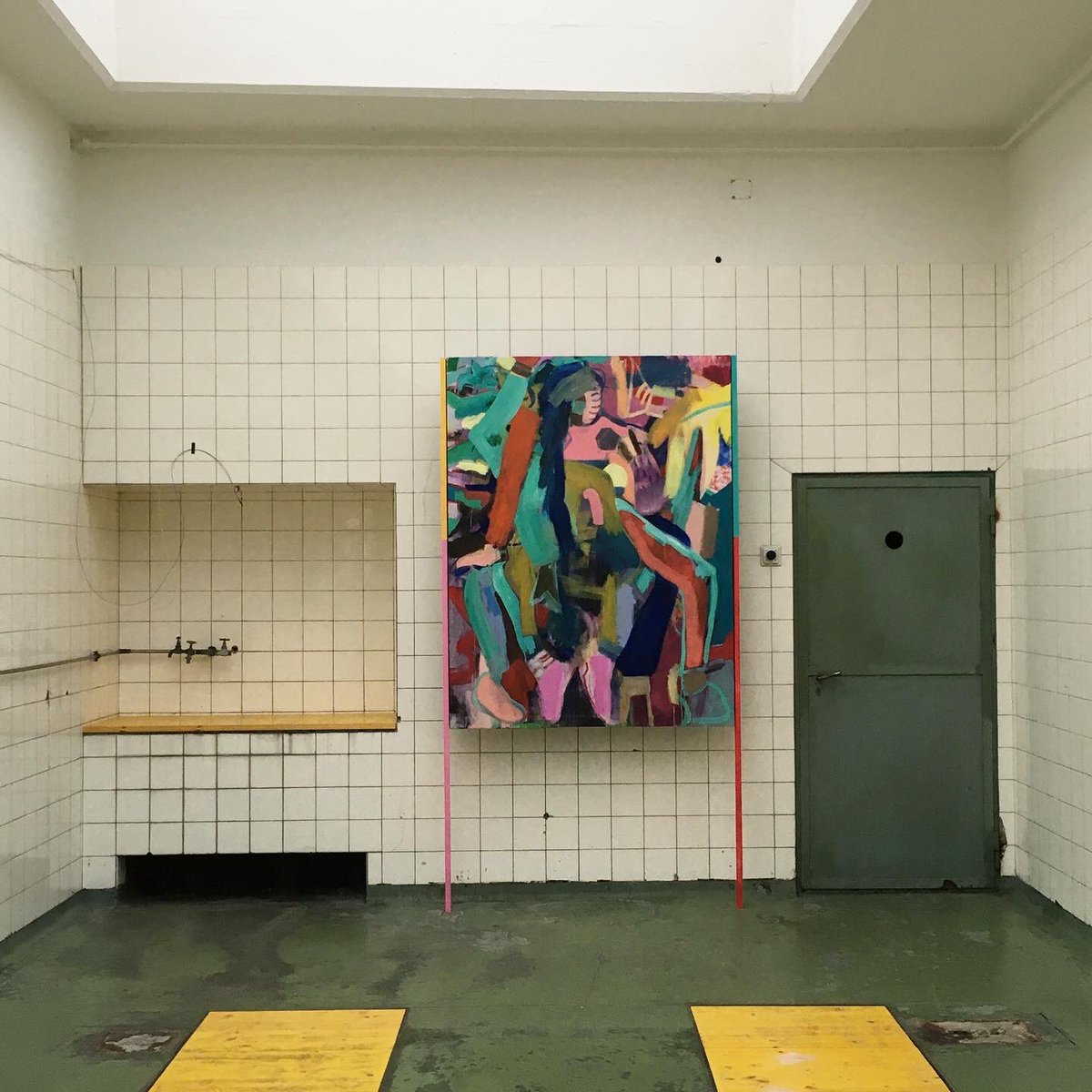 Kathrin Siegrist ‚You are the time‘ #kathrinsiegrist #painting #artinbasel #baselartists #womenartists