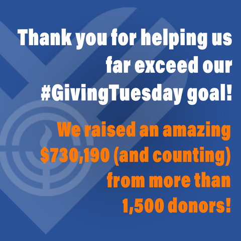 Holy moly, Detroit! Thank you for making #GivingTuesday a crazy success! Because of our amazing community, we greatly exceeded our goal of 500 donors for $360,000. YOU made a difference in the lives of so many in our community!