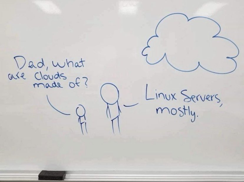 A little hump day humor ☁️🙃☁️ #cloud #jokes #Linux #ubuntu #CloudComputing #dev