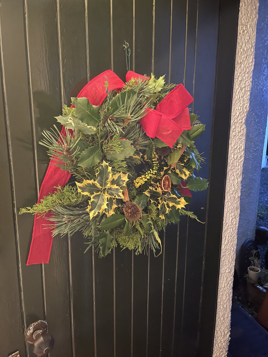 PFFurzedown's tweet photo. How are you getting crafty this Christmas? Today we made homemade wreaths only using items foraged from the garden and parks and some leftover ribbon. Have you tried wreath making? #plasticfree #homemadewreath #wreath https://t.co/OHgrPKDwFz