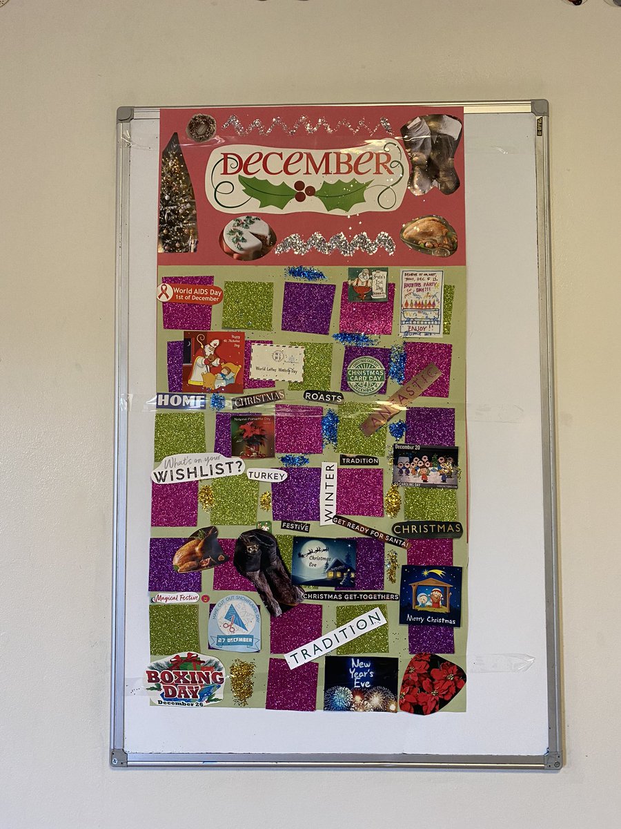 Our ward calendar or a visual representation of my thoughts during December?