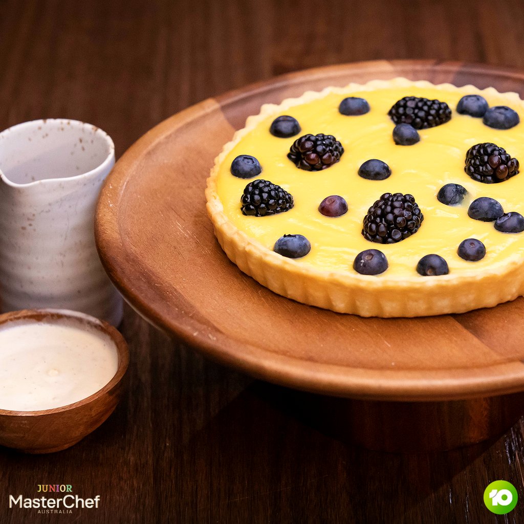 Can you remember which of our incredible Juniors cooked this delicious tart as their signature dish? 🤔 #JrMasterChefAU