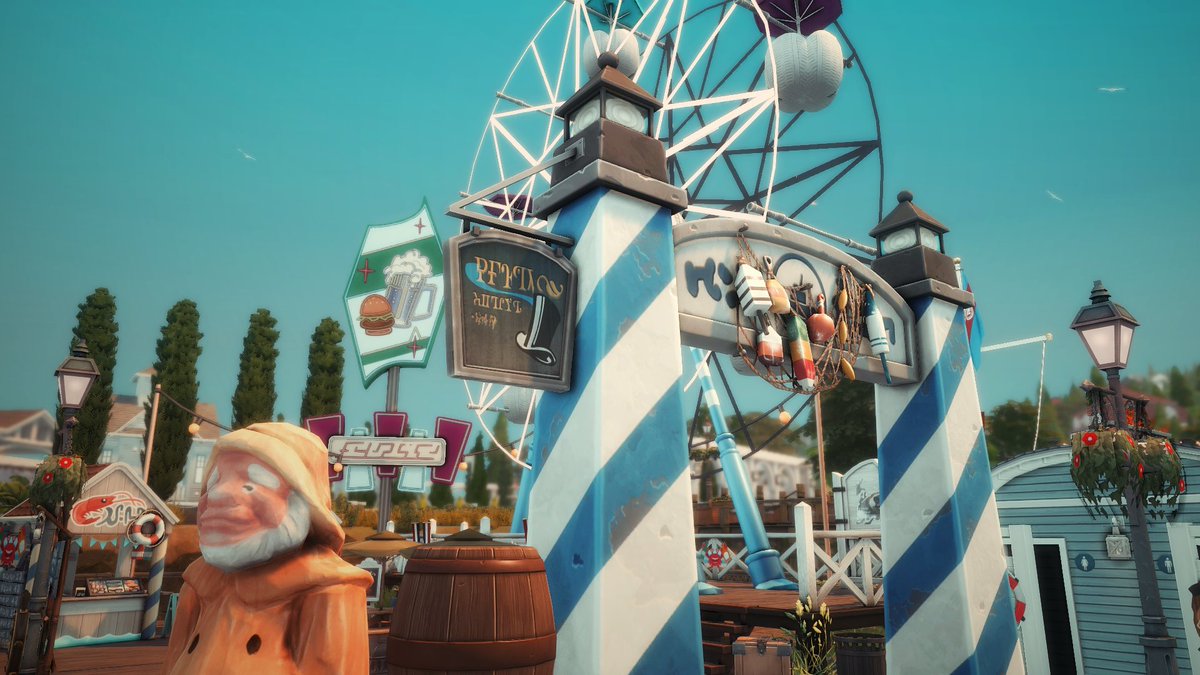 PlumbobKingdom's tweet photo. More pics from the Ferris Wheel 🎡 I'm so in love! Thank you @TwistedMexi 😍 #NOCC #ShowusyourBuilds #TheSims #Sims4 https://t.co/vFBu5fbYVC